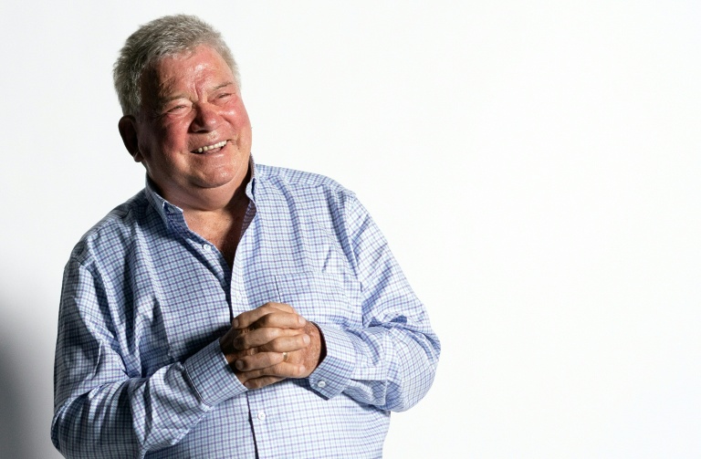 L'acteur canadien William Shatner échange avec des fans en Australie en utilisant la technologie hologramme, le 1er août 2023.