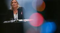 Marine Le Pen, à Bruxelles, le 14 octobre 2026