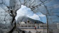 La frontière entre l'Espagne et le territoire britannique de Gibraltar, vue depuis La Línea de la Concepción, dans le sud de l'Espagne, le 29 juin 2026