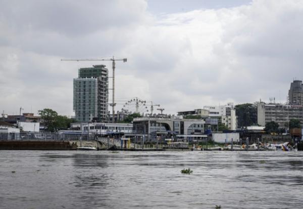 Des immeubles à Kinshasa le 7 novembre 2025, en République démocratique du Congo