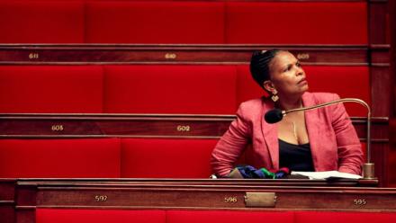 Christiane Taubira à l'Assemblée nationale le 29 janvier 2005