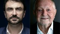 Combinaison d'images réalisée le 17 mars 2026 avec le maire écologiste sortant Grégory Doucet (G) et le candidat soutenu par la droite et le centre Jean-Michel Aulas