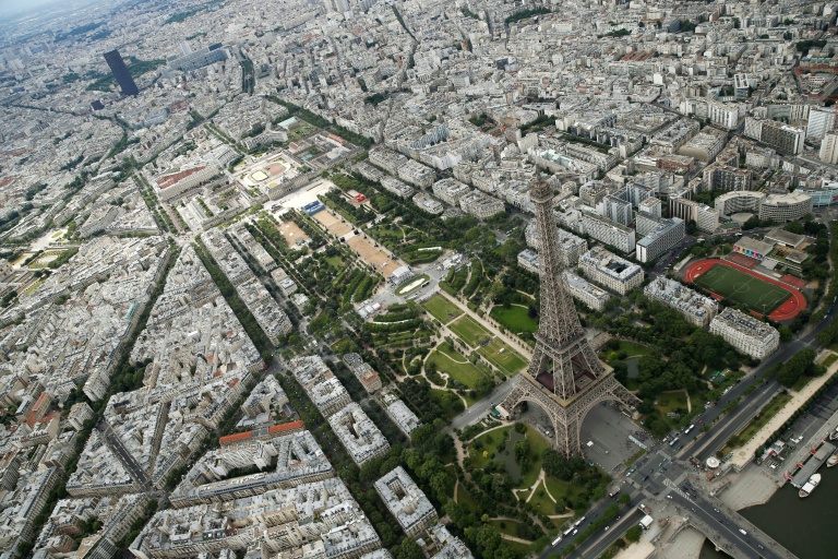 Vue aérienne du Champ-de-Mars