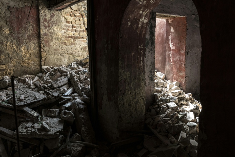 Un ancien bâtiment de la compagnie Maurel et Prom, construit entre 1822 et 1825 et utilisé pour détenir des esclaves, le 28 juillet 2026 à Saint-Louis, au Sénégal