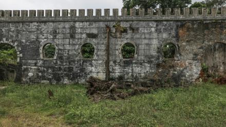 Les Sanzalas - ancien logements - de la roça de Sundy, à Sao Tomé-et-Principe, le 1er août 2026