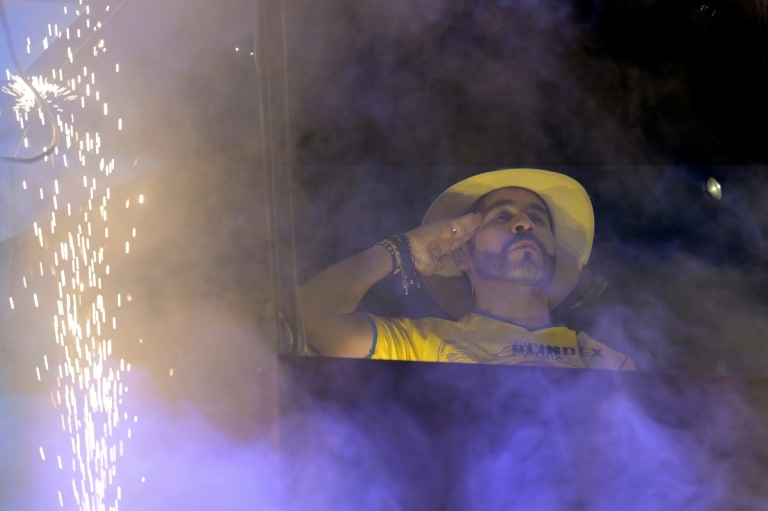 Abelardo de la Espriella en meeting de campagne, le 14 juin 2026 à Buga en Colombie