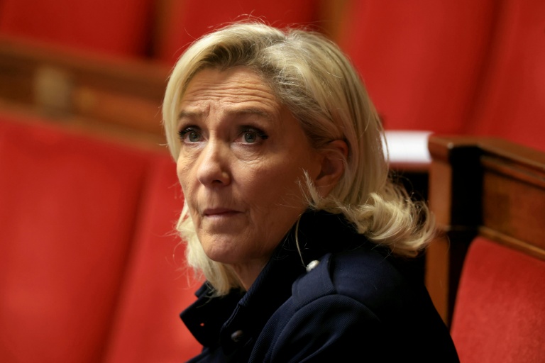 Marine Le Pen le 17 novembre 2025, à l'Assemblée nationale, à Paris