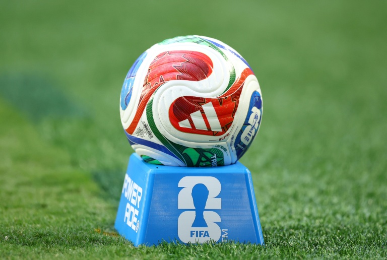 Le ballon Trionda d'Adidas lors du Mondial de football , juillet 2026