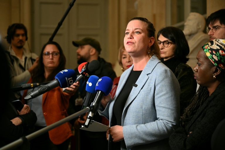 Mathilde Panot, présidente du groupe LFI à l'Assemblée, le 2 février 2026 à l'Assemblée nationale, à Paris