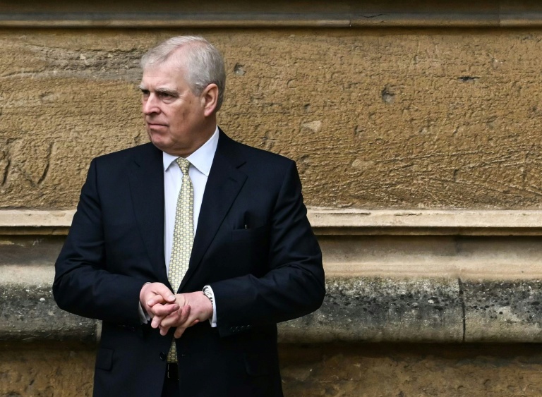 Le prince Andrew au château de Windsor, le 31 mars 2024