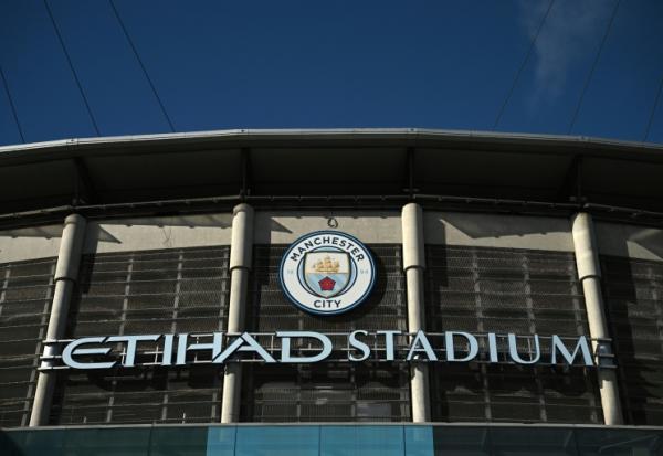 La façade de l'Etihad Stadium, antre du club de Manchester City,   le 30 septembre 2026 à Manchester
