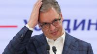 L'ancien président serbe Aleksandar Vucic à Belgrade le 25 octobre 2026