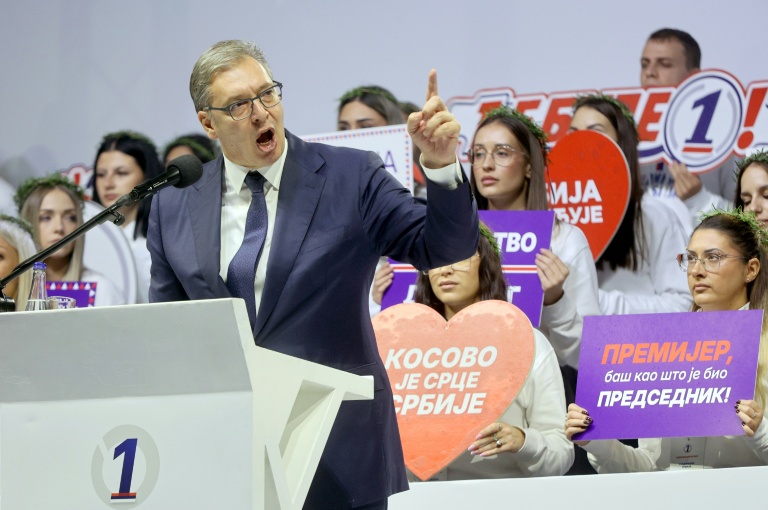 Aleksandar Vucic à Nis, en Serbie, le 21 octobre 2026