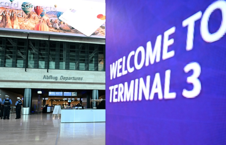 Le terminal 3 de l'aéroport de Francfort lors de son inauguration, le 22 avril 2026 en Allemagne
