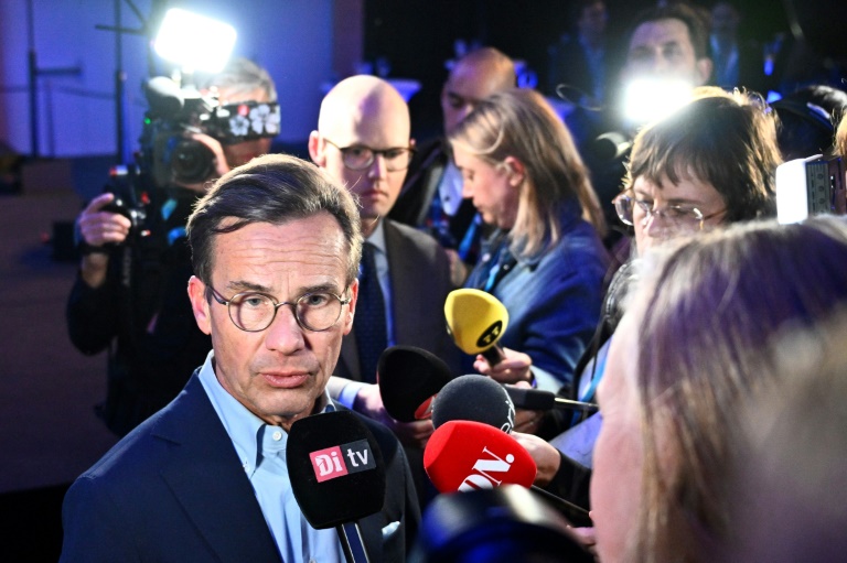 Le Premier ministre suédois sortant, Ulf Kristersson, à Stockholm, le 14 septembre 2026