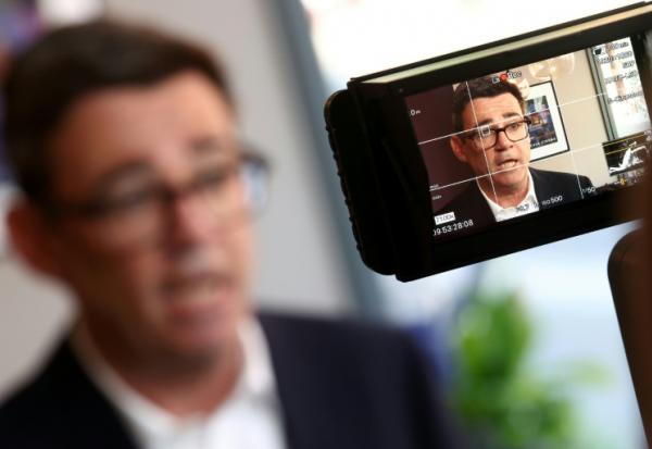 Le Premier ministre travailliste britannique Andy Burnham lors d'une interview, le 11 août 2026 à Ilkeston, dans le centre de l'Angleterre  