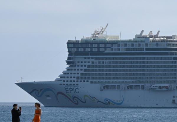 Un paquebot de croisière à Cannes, le 20 mai 2022