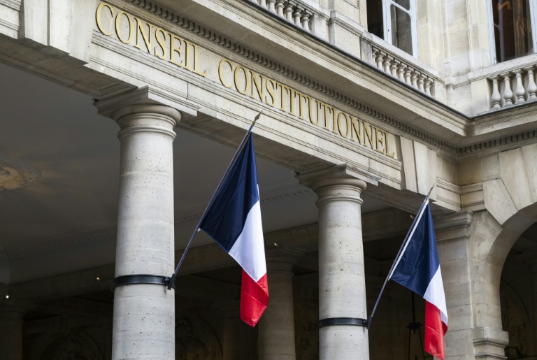L'entrée du Conseil constitutionnel à Paris, le 8 octobre 2025