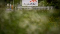 L'entrée du site Arcelor Mital d'Indre, en Loire -Atlantique, le 24 avril 2025.