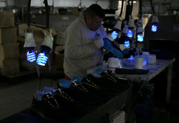 L'usine de chaussures Kioshi, à Esteban Echeverria près de Buenos Aires, le 27 août 2026