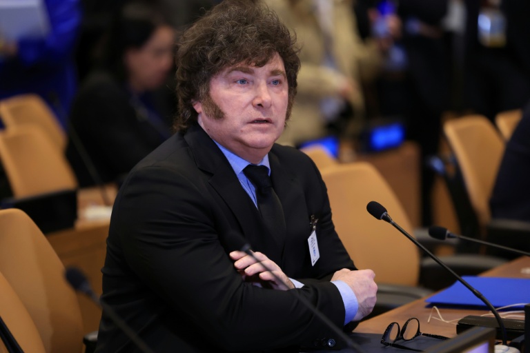 Le président argentin Javier Milei, à l'assemblée générale de l'ONU à New York le 22 septembre 2026.
