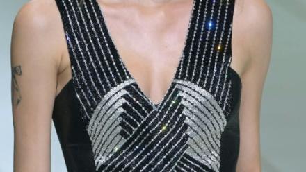 Défilé de la collection printemps-été Giorgio Armani lors de la semaine de la mode, le 27 septembre 2026 à Milan