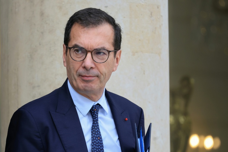 Le ministre du Travail Jean-Pierre Farandou à la sortie de l'Elysée, le 14 octobre 2026 à Paris