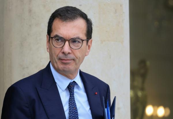 Le ministre du Travail Jean-Pierre Farandou à la sortie de l'Elysée, le 14 octobre 2026 à Paris