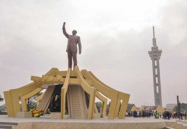 Le mausolée de Patrice Lumumba, héros de l'indépendance congolaise, à Kinshasa, le 30 juin 2022