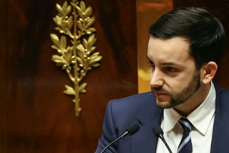Le député RN Jean-Philippe Tanguy à l'Assemblée nationale à Paris, le 23 décembre 2025