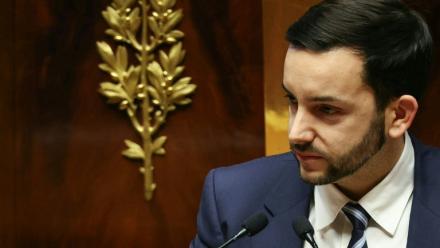 Le député RN Jean-Philippe Tanguy à l'Assemblée nationale à Paris, le 23 décembre 2025