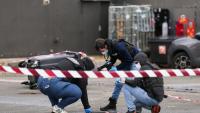 La police intervient sur les lieux de tirs à Trappes, dans les Yvelines, le 23 octobre 2026