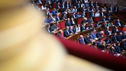 Les députés du RN et de l'UDR à l'Assemblée nationale, le 8 octobre 2026 à Paris