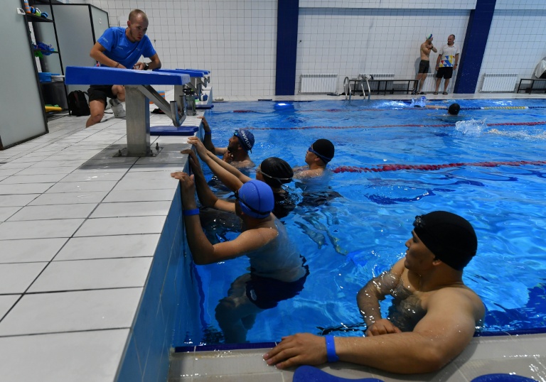 Entraînement de natation pour la téléréalité 