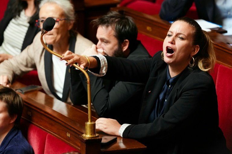 La cheffe du groupe insoumis à l'Assemblée nationale Mathilde Panot le 21 juillet 2026 à Paris