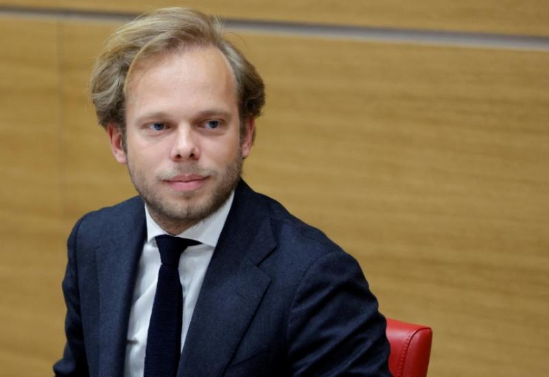 Le député UDR Charles Alloncle, le 8 avril 2026 à l'Assemblée nationale, à Paris