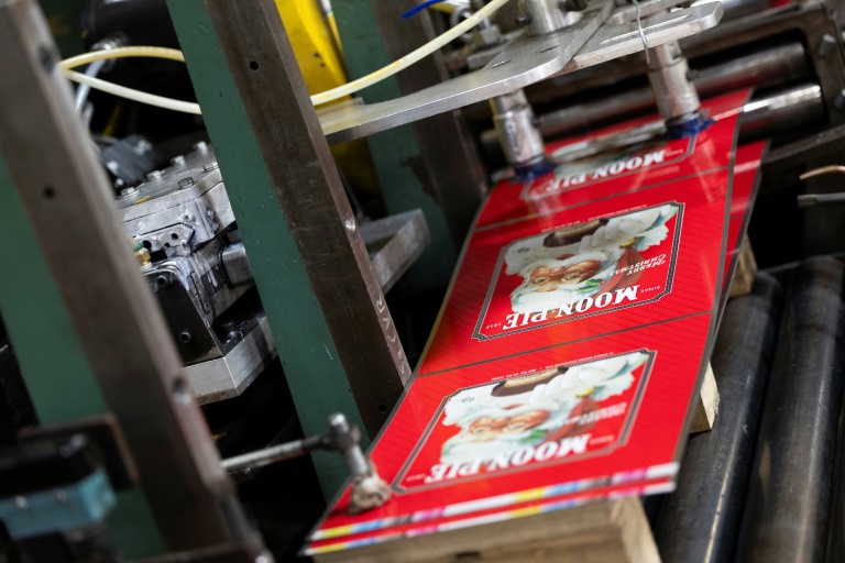 Dans une usine Independant Can, qui fabrique des boîtes en fer blanc, à Belcamp, dans le Maryland, le 25 juin 2025
