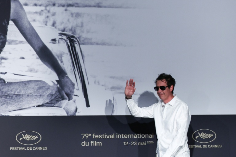 Le réalisateur et scénariste Antonin Baudry arrive pour une conférence de presse sur le film 