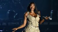 La chanteuse franco-malienne Aya Nakamura lors de la 42e édition du festival des Francofolies, à La Rochelle, le 13 juillet 2026