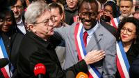 Jean-Luc Mélenchon et Bally Bagayoko à Saint-Denis, le 4 avril 2026