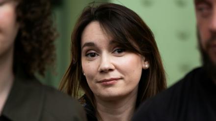 La Russe Xenia Fedorova à Paris, le 12 avril 2025