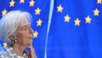 La présidente de la BCE Christine Lagarde, lors de la conférence de presse suivant la réunion de la banque centrale, le 29 octobre 2026 à Francfort
