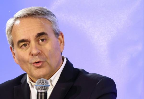 Le président des Hauts-de-France, Xavier Bertrand, à Saint-Quentin (Aisne), le 25 octobre 2025