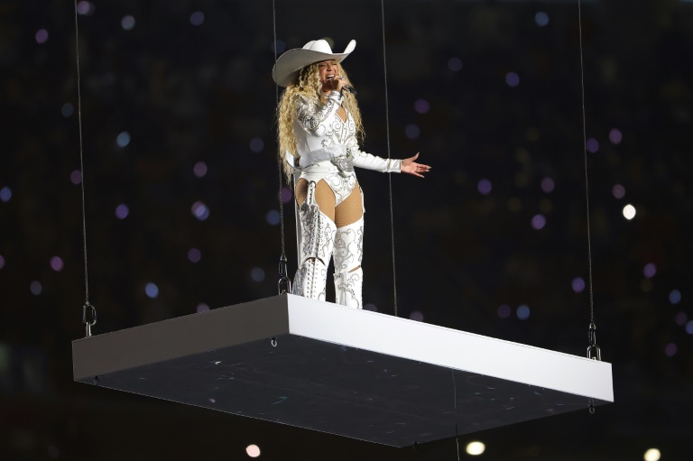 Beyonce lors d'un concert au NRG Stadium de Houston, Texas, le 25 décembre 2024