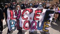 Des lycéens manifestent à Lyon, le 2 octobre 2026