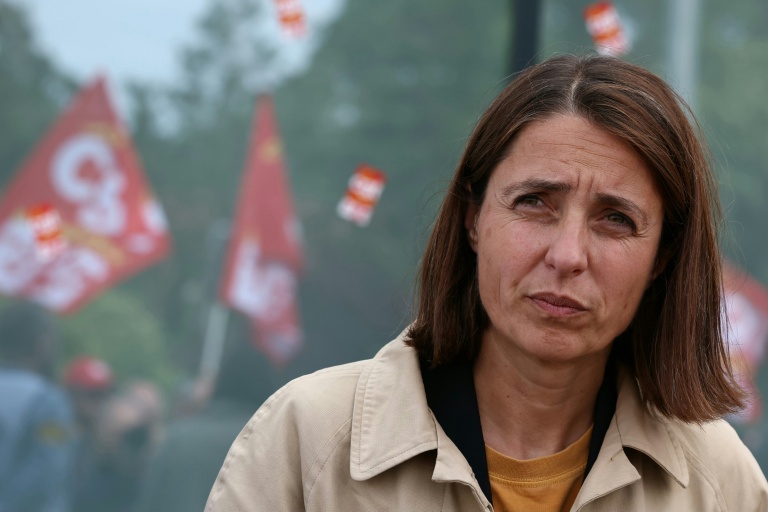 La secrétaire générale de la CGT Sophie Binet, à Mertzwiller (Bas-Rhin) le 5 juin 2025