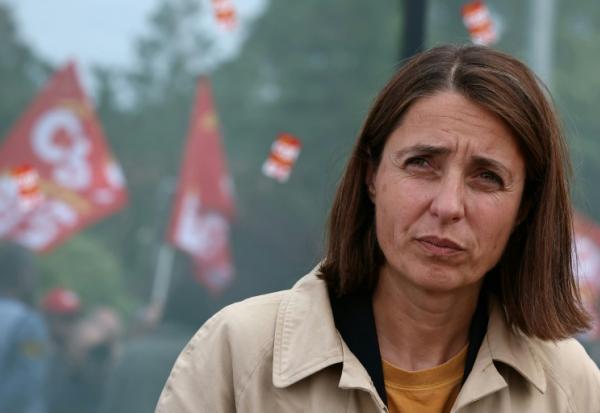 La secrétaire générale de la CGT Sophie Binet, à Mertzwiller (Bas-Rhin) le 5 juin 2025