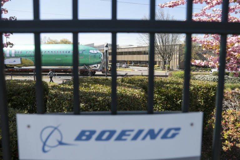 Un Boeing 737 MAX à l'usine de de Renton, Etat de Washington, le 15 avril 2025