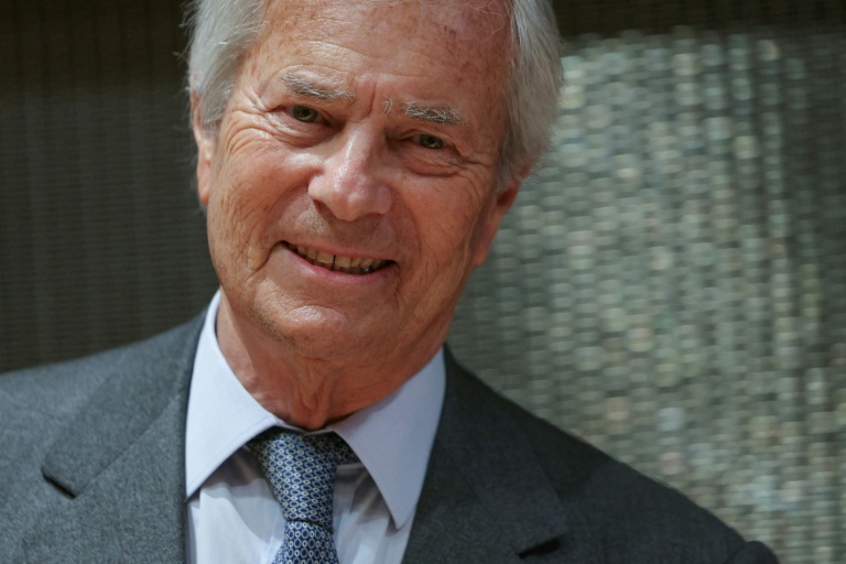 Le milliardaire français Vincent Bolloré lors d'un audition à l'Assemblée nationale le 24 mars 2026