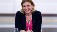 La présidente de l'Assemblée nationale Yaël Braun-Pivet à  Paris le 12 juillet 2025
